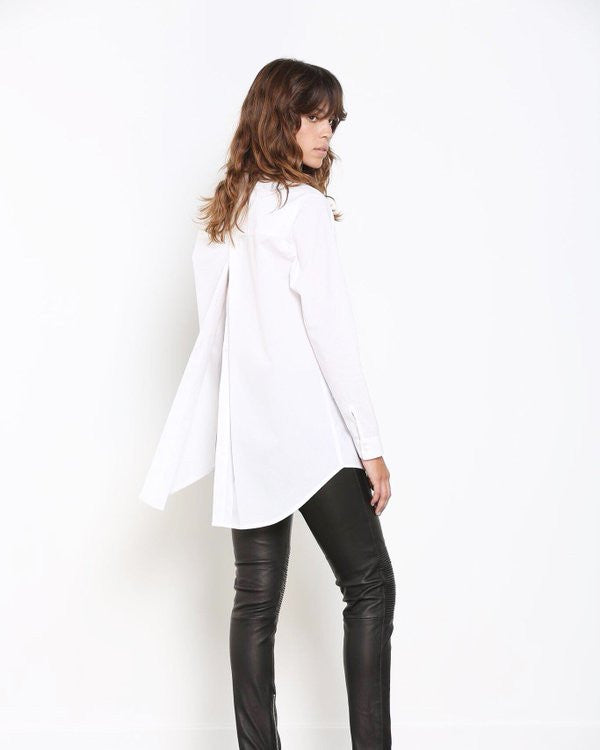 white chiffon chemise