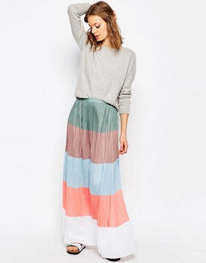 Maxi Skirt - Pastel Colors