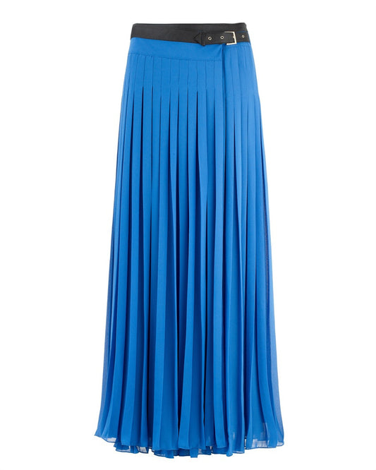 Light Blue-Maxi Skirt